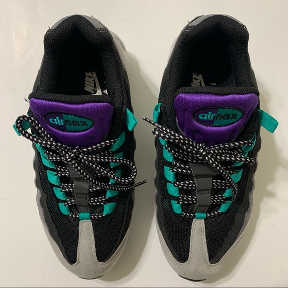 Nike Air Max 95 Grape Purple Grey Black Teal Mens Size 7 609048-030 Rare - Picture 2 of 13